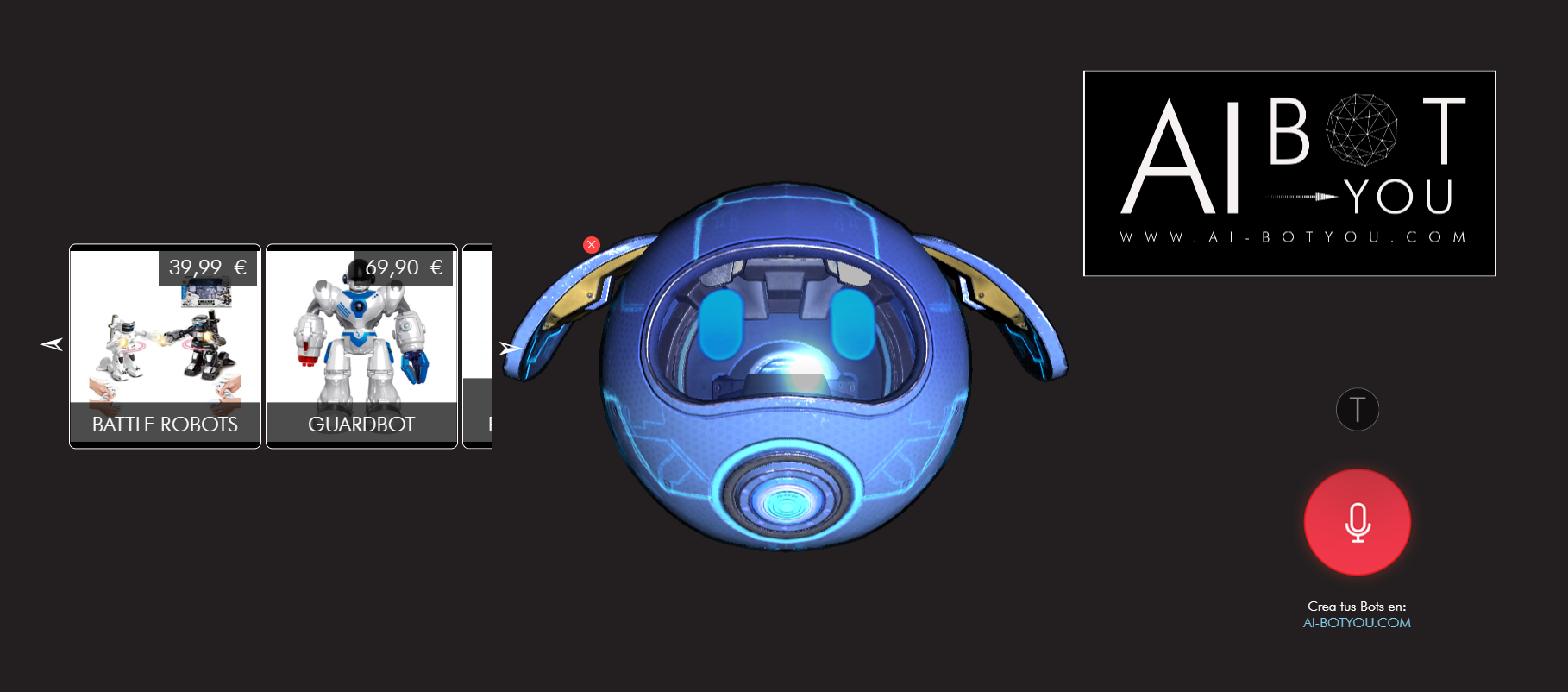 Bot de búsqueda de productos mostrando resultados